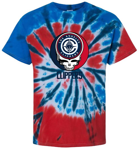 Los Angeles Clippers Stealie Tie-Dye T-Shirt
