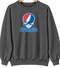 Los Angeles Baseball Stealie Grateful Dead Crewneck — Los Angeles Dodgers — Dark Heather