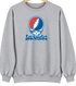 Los Angeles Baseball Stealie Grateful Dead Crewneck — Los Angeles Dodgers — Sport Grey