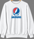 Los Angeles Baseball Stealie Grateful Dead Crewneck — Los Angeles Dodgers — White