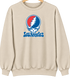 Los Angeles Baseball Stealie Grateful Dead Crewneck — Los Angeles Dodgers — Sand
