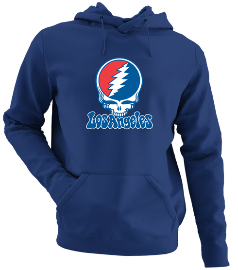Los Angeles Baseball Stealie Grateful Dead Hoodie — Los Angeles Dodgers — Navy