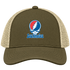Los Angeles Baseball Stealie Grateful Dead Trucker Cap — Los Angeles Dodgers — Moss/Khaki
