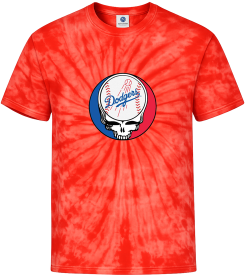 Los Angeles Dodgers Classic Stealie Tie-Dye T-Shirt
