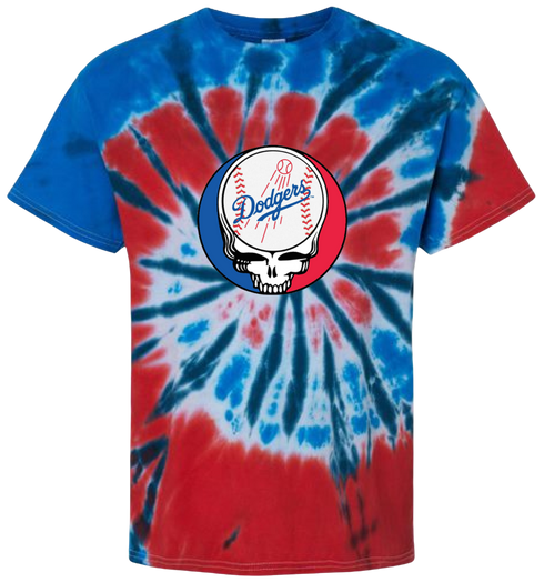Los Angeles Dodgers Classic Stealie Tie-Dye T-Shirt
