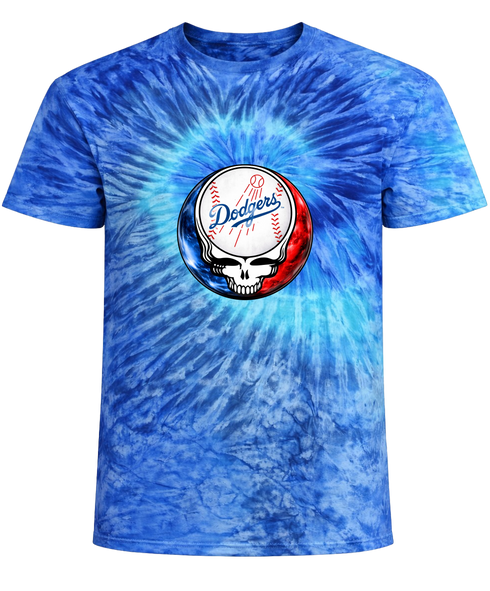 Los Angeles Dodgers Crystal Stealie Tie-Dye T-Shirt