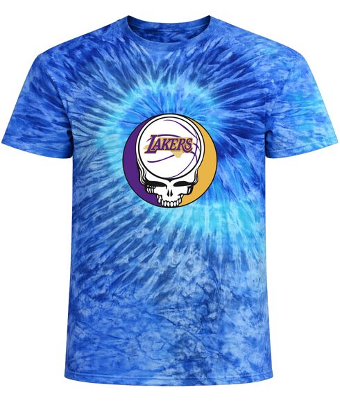 Los Angeles Lakers Stealie Tie-Dye T-Shirt