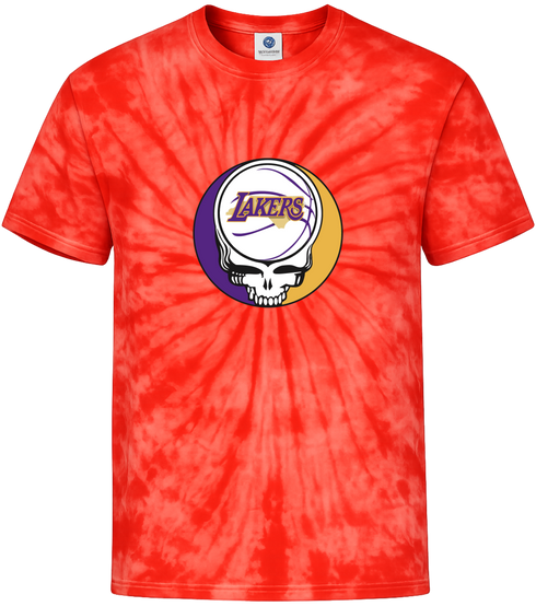 Los Angeles Lakers Stealie Tie-Dye T-Shirt