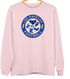Los Angeles Football Dancing Bear Premium Crewneck — Los Angeles Rams — Light Pink