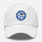 Los Angeles Football Dancing Bear Premium Dad Hat — Los Angeles Rams — White