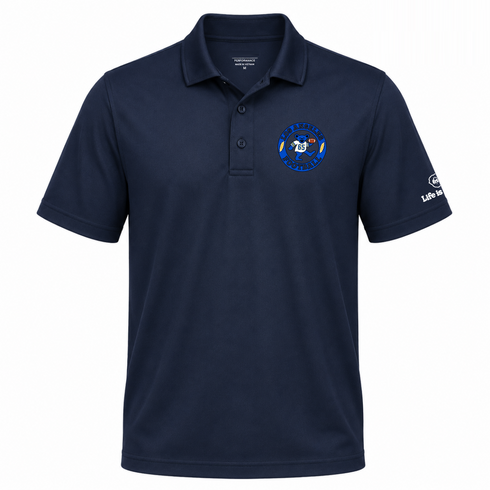 Los Angeles Football Dancing Bear Premium Polo — Los Angeles Rams — Navy