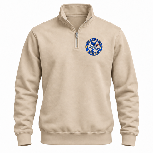 Los Angeles Football Dancing Bear Premium Quarter-Zip — Los Angeles Rams — Sand