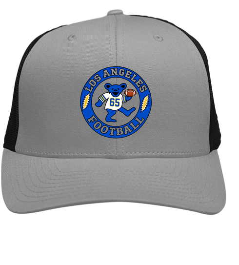 Los Angeles Football Dancing Bear Premium Trucker Cap — Los Angeles Rams — Heather/Black