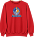 Los Angeles Helmet Stealie Premium Unisex Crewneck — Los Angeles Rams — Red