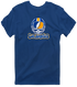 Los Angeles Helmet Stealie Premium Unisex T-Shirt — Los Angeles Rams — Navy