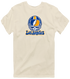 Los Angeles Helmet Stealie Premium Unisex T-Shirt — Los Angeles Rams — Sand