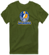 Los Angeles Helmet Stealie Premium Unisex T-Shirt — Los Angeles Rams — Military Green