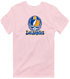 Los Angeles Helmet Stealie Premium Unisex T-Shirt — Los Angeles Rams — Light Pink