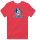Los Angeles Helmet Stealie Premium Unisex T-Shirt — Los Angeles Rams — Heather Red