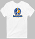 Los Angeles Helmet Stealie Premium Unisex T-Shirt — Los Angeles Rams — White