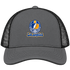 Los Angeles Helmet Stealie Premium Unisex Trucker Cap — Los Angeles Rams — Charcoal/Black