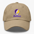 Louisiana Stealie Premium Unisex Dad Hat — Design: Louisiana State University — Khaki