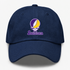 Louisiana Stealie Premium Unisex Dad Hat — Design: Louisiana State University — Navy