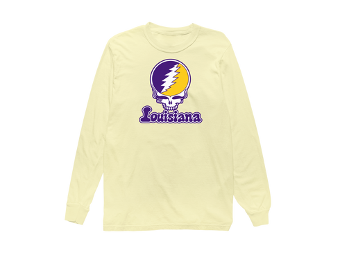 Louisiana Stealie Premium Unisex Long-Sleeve — Design: Louisiana State University — Butter