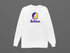 Louisiana Stealie Premium Unisex Long-Sleeve — Design: Louisiana State University — White