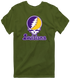 Louisiana Stealie Premium Unisex T-Shirt — Design: Louisiana State University — Military Green