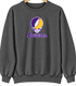 Louisiana Stealie Premium Unisex Crewneck — Design: Louisiana State University — Dark Heather