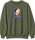 Louisiana Stealie Premium Unisex Crewneck — Design: Louisiana State University — Military Green
