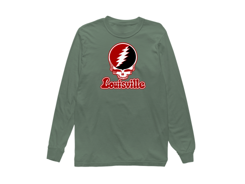 Louisville Stealie Premium Unisex Long-Sleeve — Design: Louisville University of — Light Green