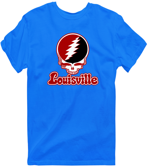 Louisville Stealie Premium Unisex T-Shirt — Design: Louisville University of — Royal