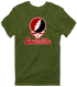 Louisville Stealie Premium Unisex T-Shirt — Design: Louisville University of — Military Green