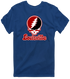 Louisville Stealie Premium Unisex T-Shirt — Design: Louisville University of — Navy