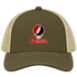 Louisville Stealie Premium Unisex Trucker Cap — Design: Louisville University of — Moss/Khaki
