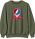Loyola Stealie Premium Unisex Crewneck — Design: Loyola Marymount University — Military Green