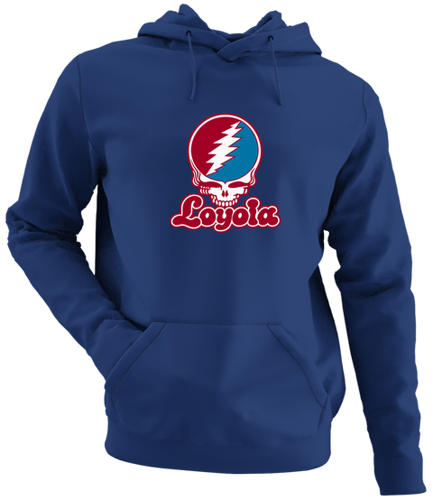 Loyola Stealie Premium Unisex Hoodie — Design: Loyola Marymount University — Navy