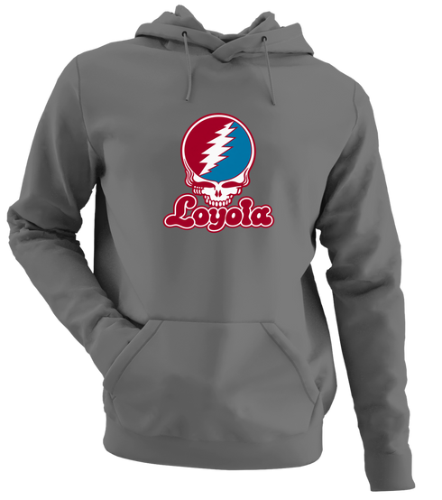 Loyola Stealie Premium Unisex Hoodie — Design: Loyola Marymount University — Charcoal