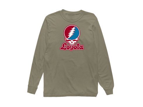 Loyola Stealie Premium Unisex Long-Sleeve — Design: Loyola Marymount University — Sandstone