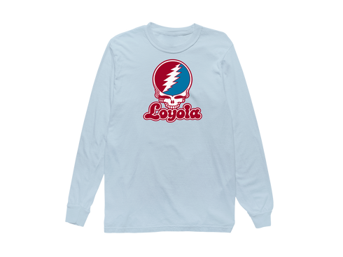 Loyola Stealie Premium Unisex Long-Sleeve — Design: Loyola Marymount University — Chambray