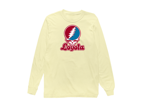 Loyola Stealie Premium Unisex Long-Sleeve — Design: Loyola Marymount University — Butter