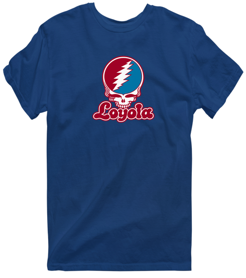 Loyola Stealie Premium Unisex T-Shirt — Design: Loyola Marymount University — Navy