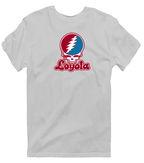 Loyola Stealie Premium Unisex T-Shirt — Design: Loyola Marymount University — Sport Grey