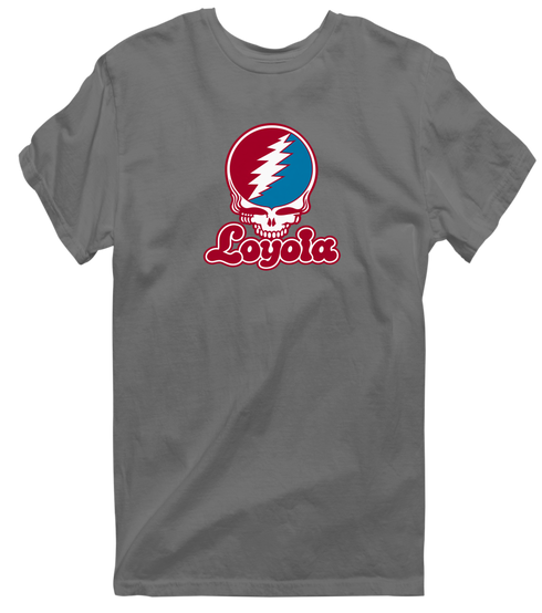Loyola Stealie Premium Unisex T-Shirt — Design: Loyola Marymount University — Charcoal