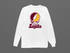 Loyola Stealie Premium Unisex Long-Sleeve — Design: Loyola University Chicago — White