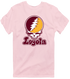 Loyola Stealie Premium Unisex T-Shirt — Design: Loyola University Chicago — Light Pink