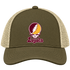 Loyola Stealie Premium Unisex Trucker Cap — Design: Loyola University Chicago — Moss/Khaki
