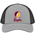 Loyola Stealie Premium Unisex Trucker Cap — Design: Loyola University Chicago — Heather Grey/Black